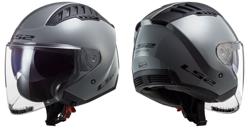 LS2ヘルメット　コプター　ナルドグレー