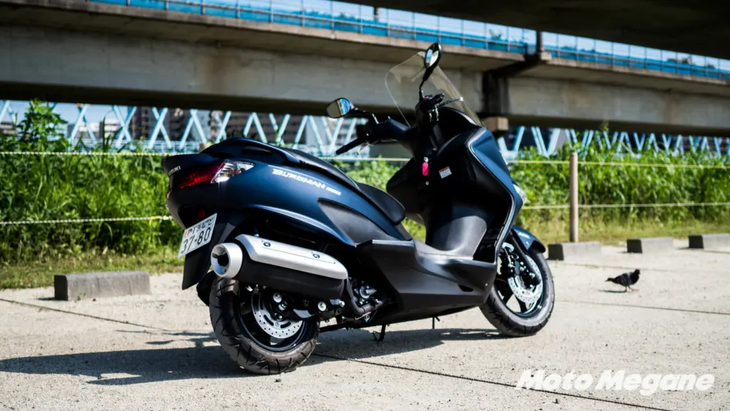 バーグマン200ABSの足つき/燃費/走破性などの試乗インプレッション