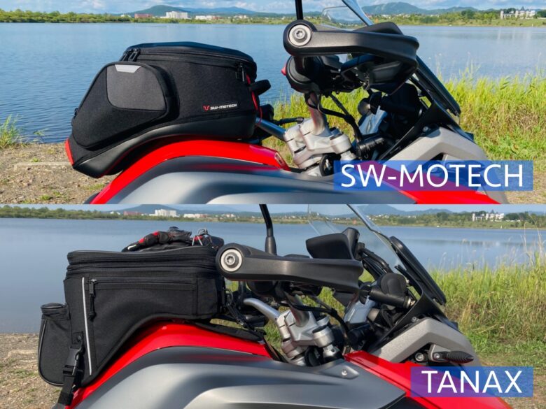 徹底レビュー】SW-MOTECHとTANAXのアドベンチャーバイク用タンクバッグ
