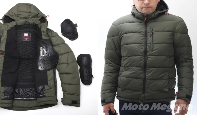 バイクでキャンプを楽しむライダーに最適なプロテクター入り中綿ジャケット モトメガネ