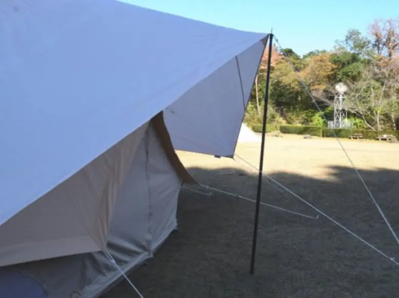 雨でもコットンテントが使える！ ワンポールテント用レインカバー登場