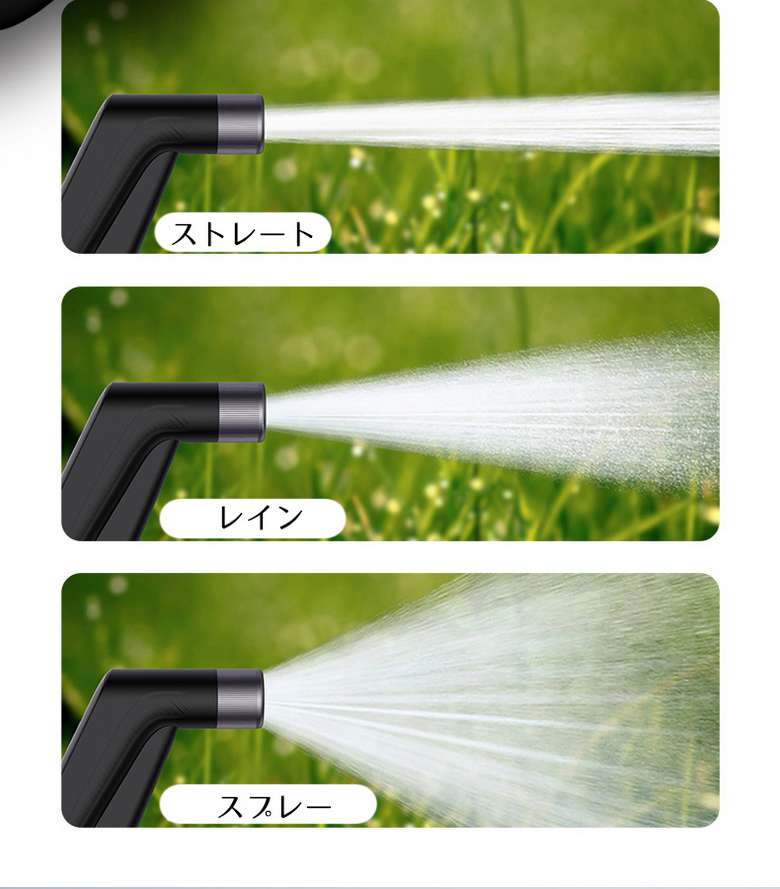 3種類の水流調節が可能