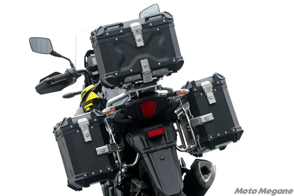 NimheESPカスタム仕様 レインディア廃盤ハードケース付き HARD WORX ハードワークス バイク用アルミトップケース 25L