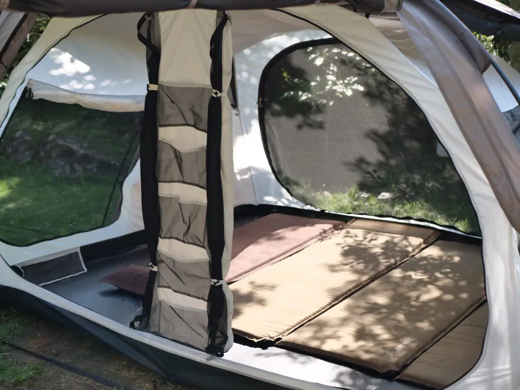 ラーテルワークス タープ＋2ルーム一体型テント「ガーネル」の抽選販売