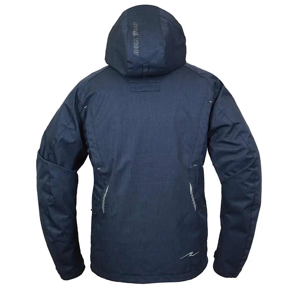 【美品】ROUGH＆ROAD 　ミッドナイトブルー ジャケット　Ｌ ラフ＆ロード 通年のツーリングを快適にするパーカー2種に新色