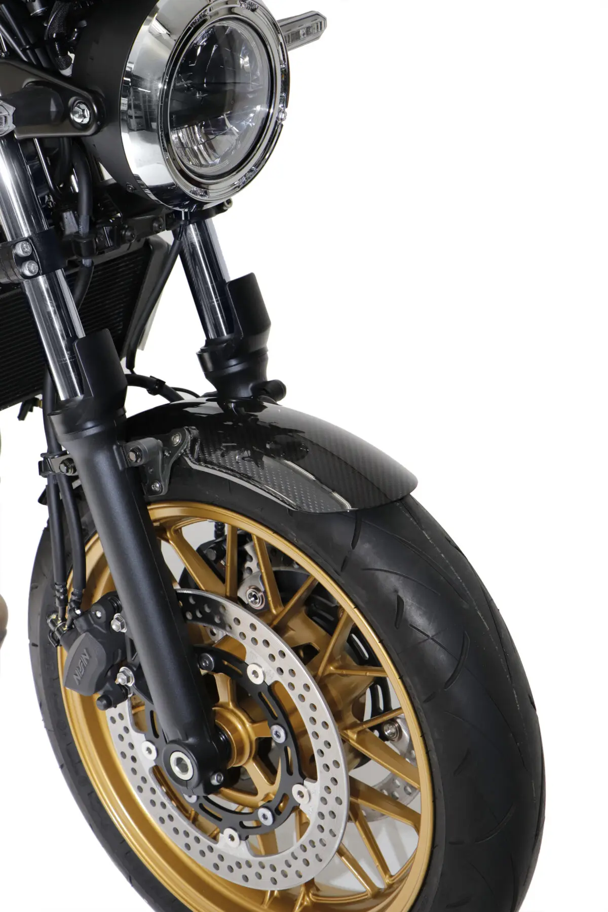 高強度＆超軽量 Z650RS用ドライカーボンフロントフェンダーが登場