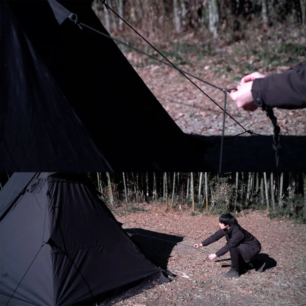 ブラキッシュギア 2ポールテント ブラックシェルターツイン BLACK SHELTER TWIN V2 ブラックシェルターツイン ブラックテント TC