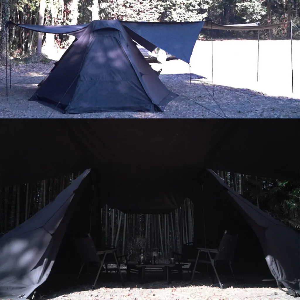 周りと差がつくキャンプギア 「ブラックシェルターツインV2」が予約