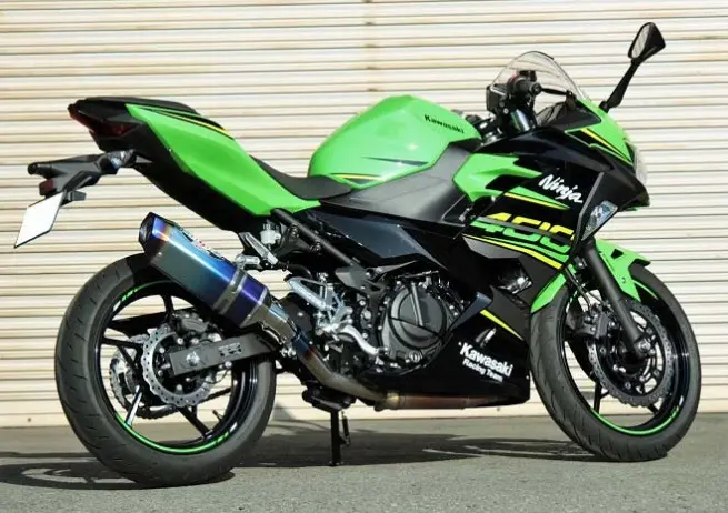 スムーズな加速でパワフルな走り＆見た目アップ Ninja400用フルエキ