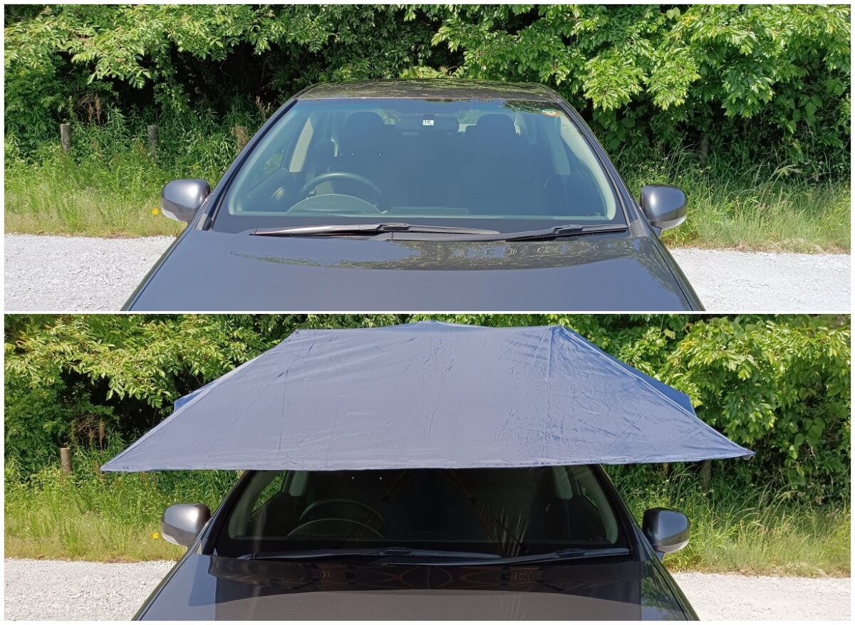 青空駐車の強い味方！ 紫外線や落下物からボディを守るカーシールドが登場 【モトメガネ】バイク・オートバイ自動車・クルマキャンプのニュース情報
