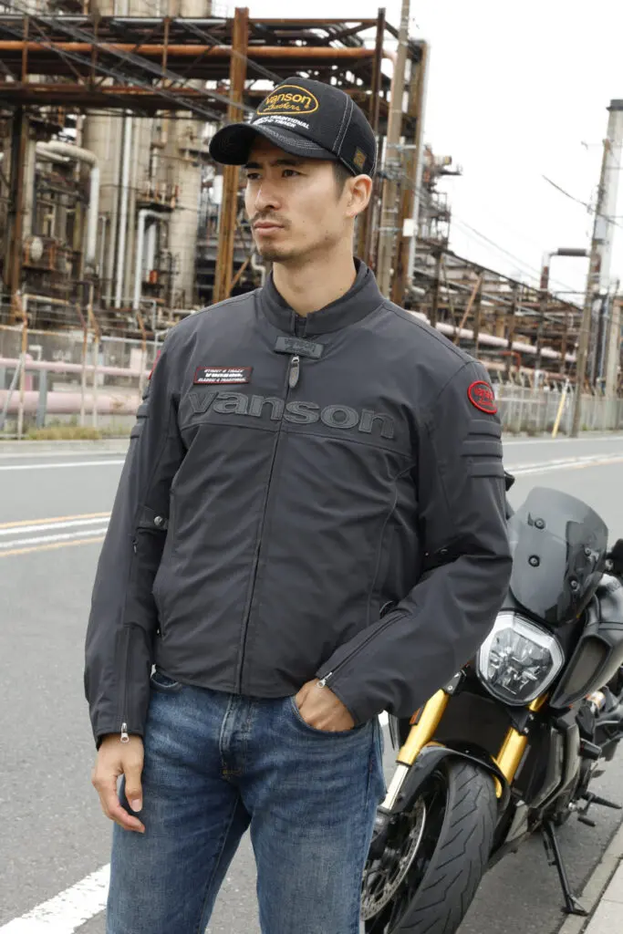 vanson カスタムモーターサイクル オーバーオール L 黒 大人のバイク乗りを魅了！ ディテールに拘るVANSONの新作