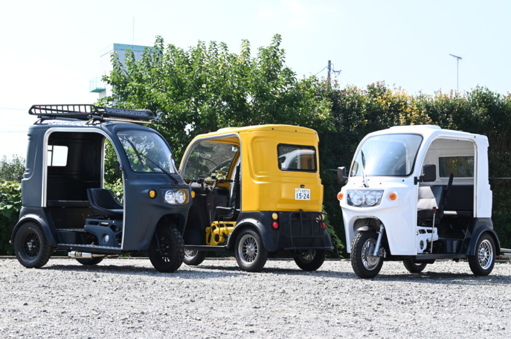 ３人乗車が可能なチョイ乗り系トライク「APtrikes125」