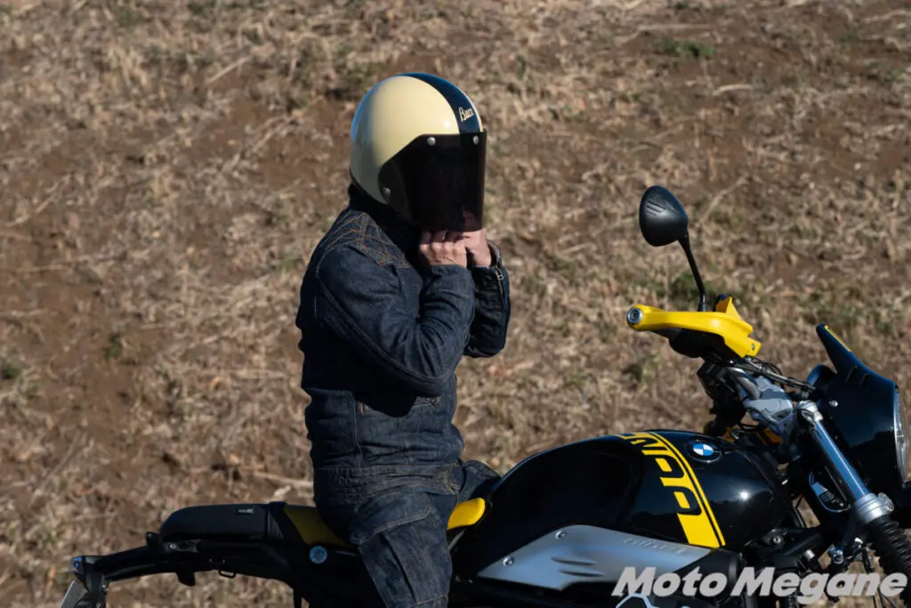 このデニム、バイク仕様。ダイヤステッチが渋い児島ジーンズの