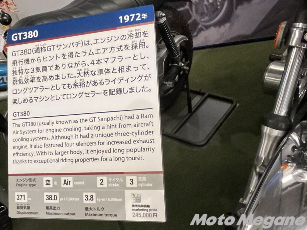 静岡に来たならスズキ歴史館へGO！②（1970～1980年代 二輪編）