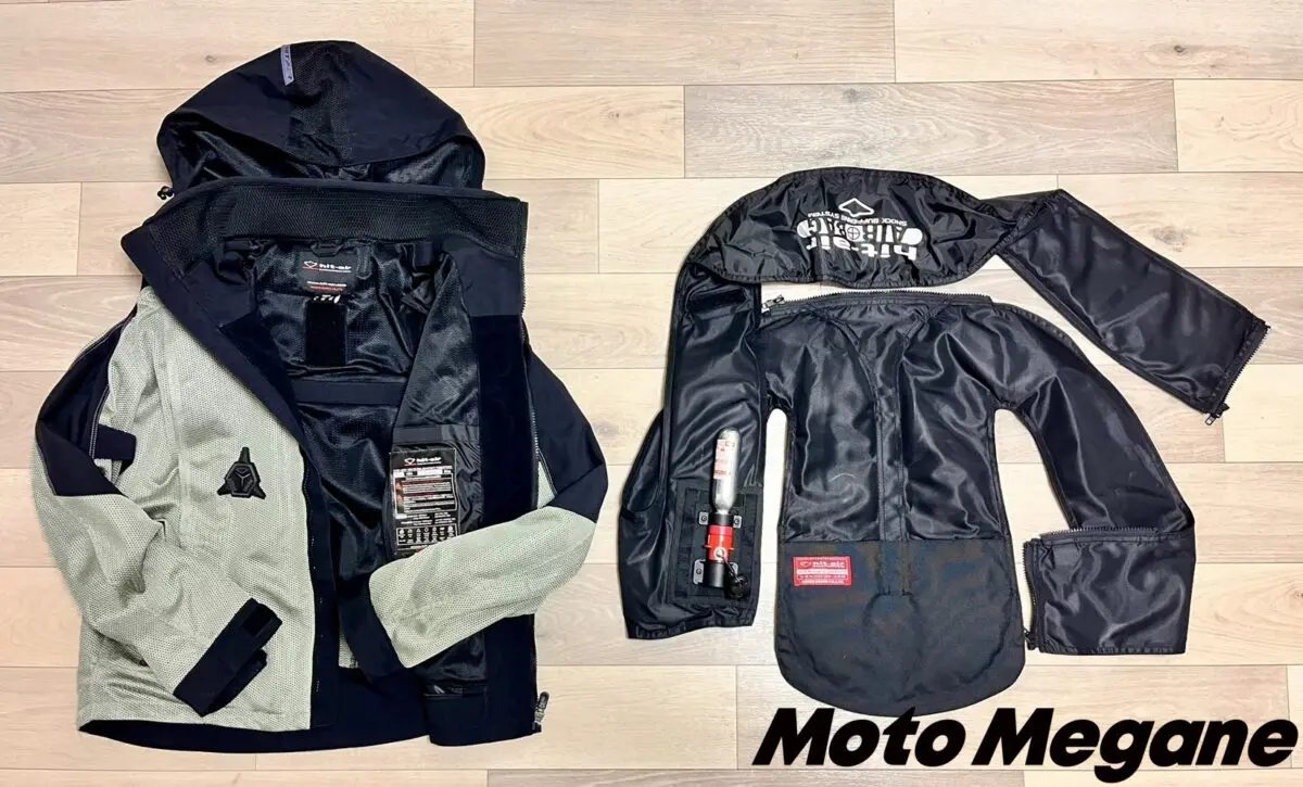 hit-air ヒットエアー MX-8 バイクジャケット メッシュ エアバッグ MX-8 | 尻気室収納型 | バイク用製品 | ヒットエアー - hit-air - 着用