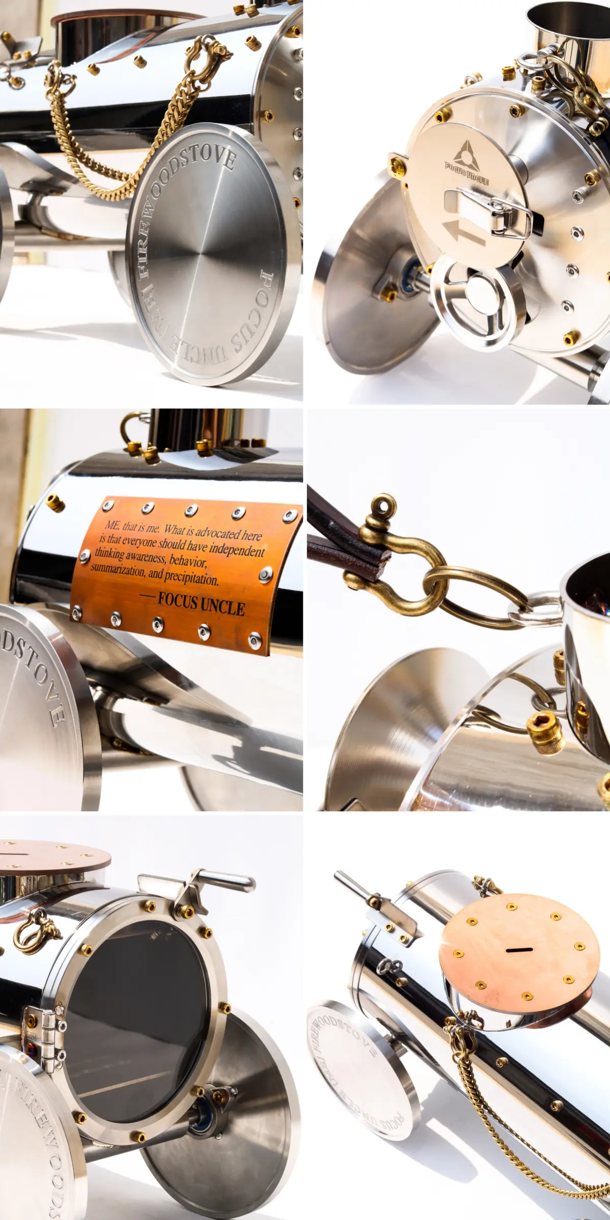 レトロなデザインに釘付け 蒸気機関車風薪ストーブが登場