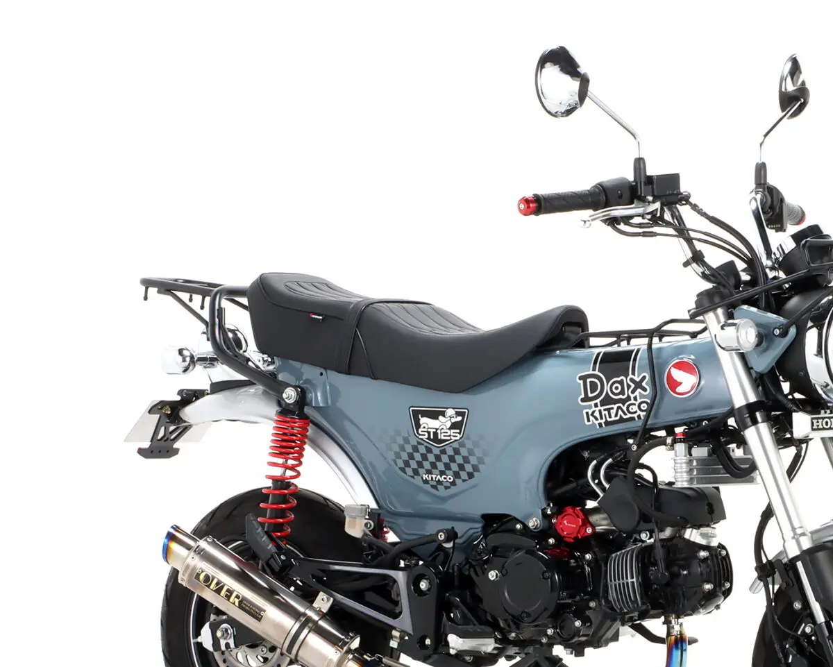 キタコ　ダックス125 専用 カスタムシート　ホワイトパイピング KITACO キタコ カスタムシート ホワイト パイピング