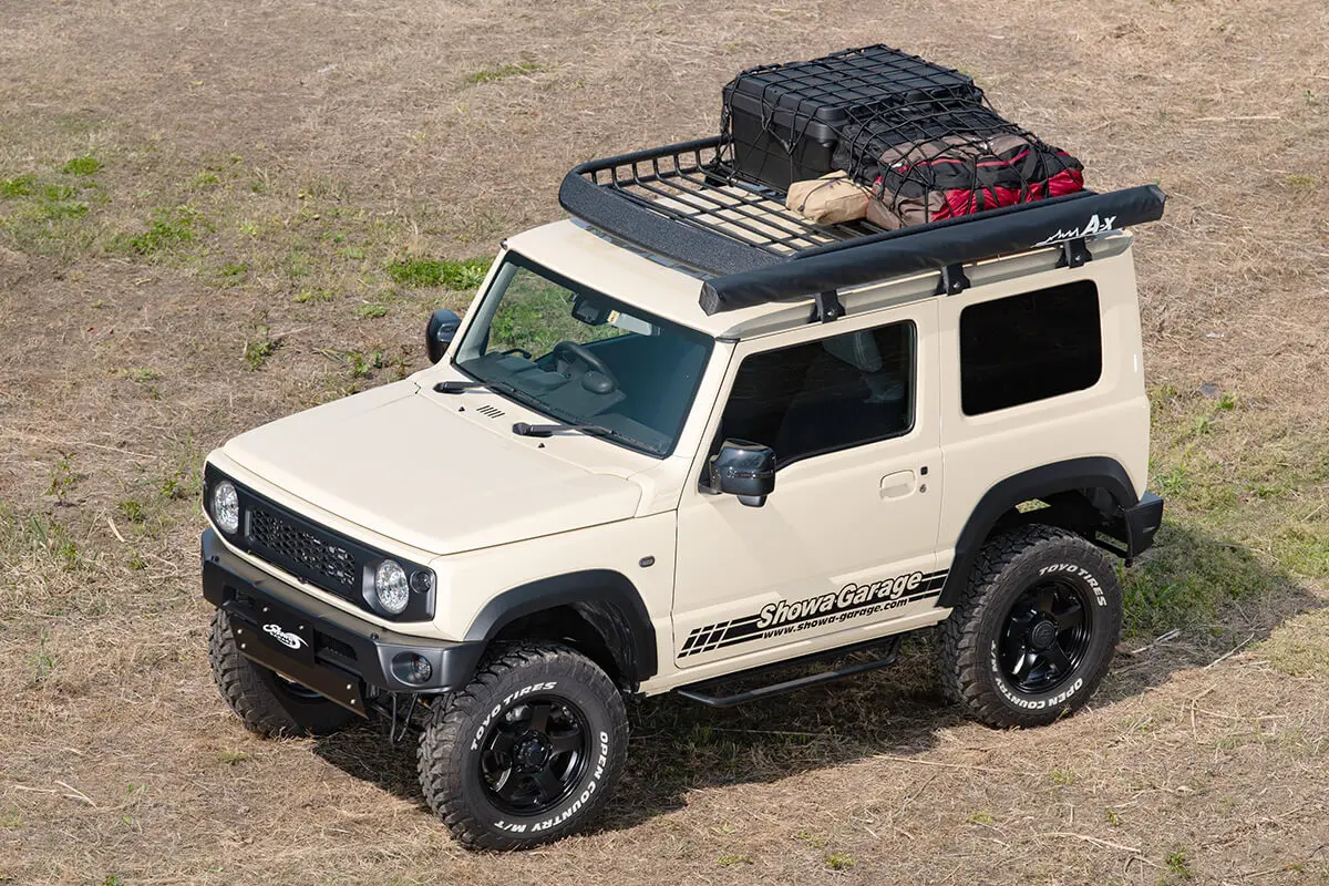 ショウワガレージ　A-x ルーフラック　Mスーパーワイド　盗難防止キット付き ショウワガレージ A-x ルーフラック Mスーパーワイド 盗難防止キット