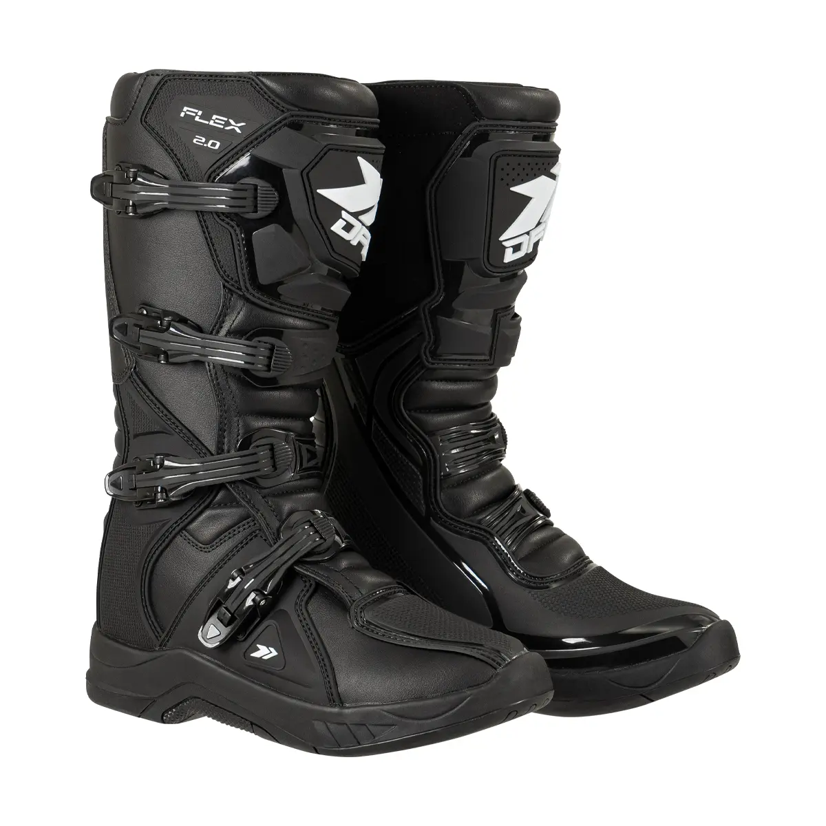 ブラックオフロードブーツ M12 オフロード初心者に最適！DFG「フレックスブーツ2.0 / オフロード