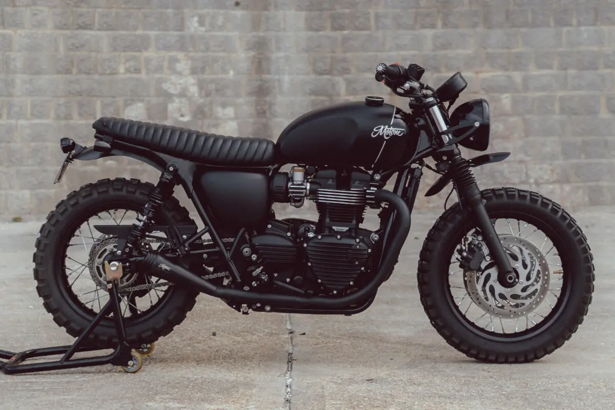 モートーン クラッチカバー リブ アルミ ブラック Motone Customs(モー