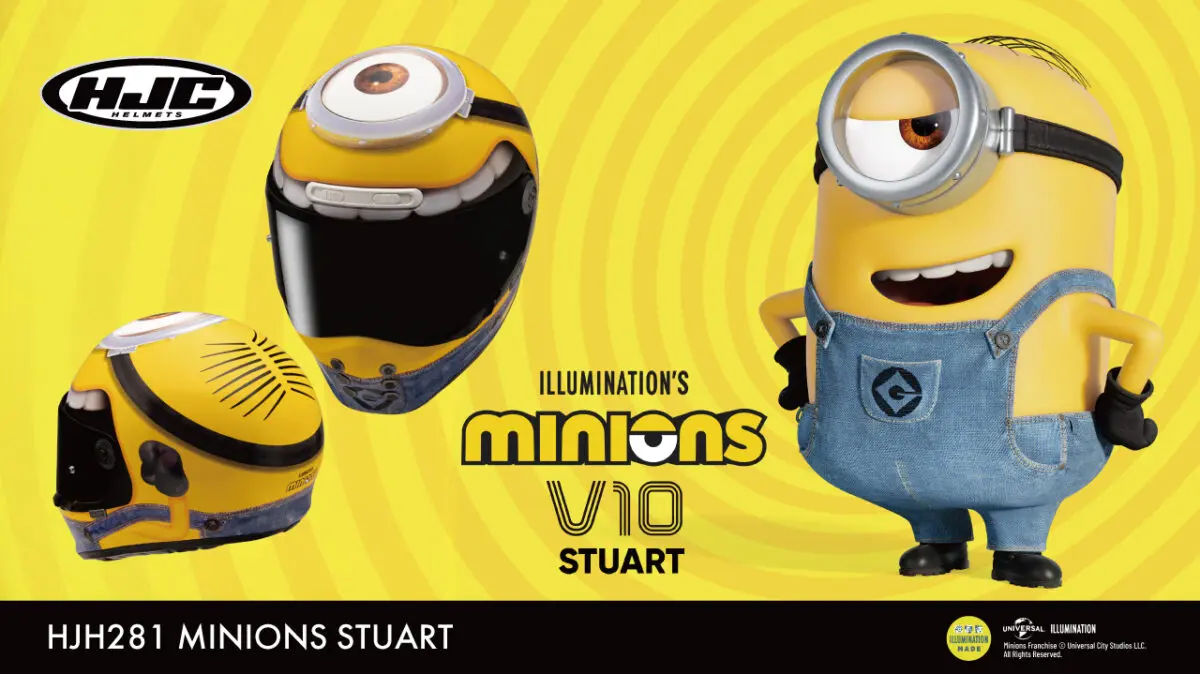 HJCからレッドブル仕様が登場！ 遊び心あふれるミニオンズモデルも