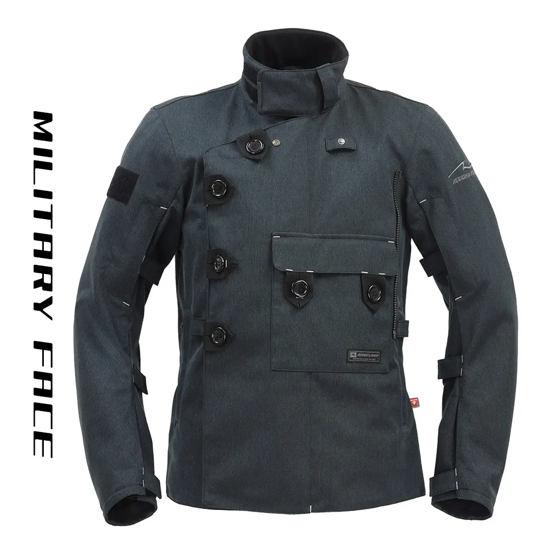 ラフアンドロード オールシーズン バイクジャケット グレー×ブラック LL Amazon | ラフアンドロード(ROUGH&ROAD) アドベンチャーオール