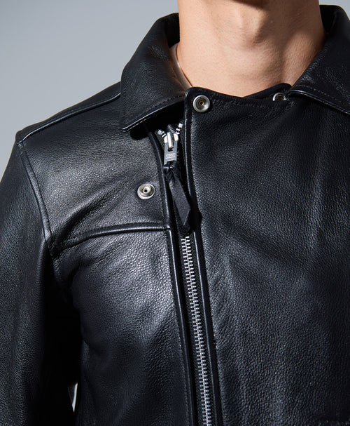 カドヤKADOYAレザージャケット3L Gジャンタイプ　エンジ色 カドヤKADOYAレザージャケット3L Gジャンタイプ エンジ色