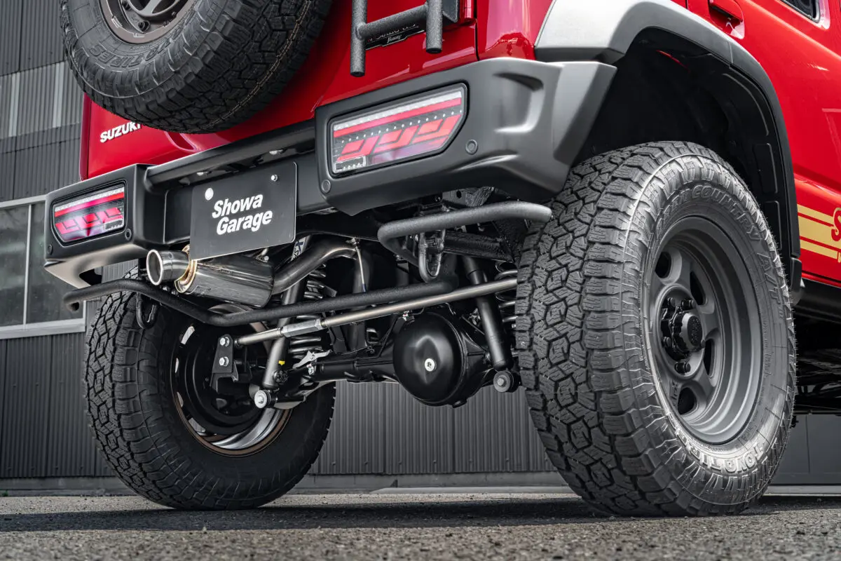 専用スズキ JB64 ジムニー ノーマルバンパー用 (Type02) マフラー ジムニー マフラー 3BA-JB64W 3BA-JB74W 純正バンパー用