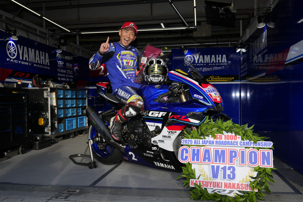 『お話中』ヤマハ競技車両 中須賀克行が13度目の王者に！ヤマハがJSB1000で8年連続チャンピオン