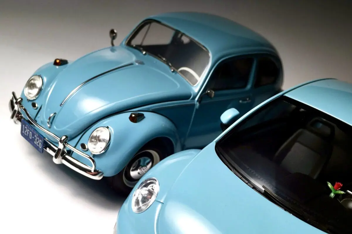丸いフォルムと空冷の鼓動 VWビートルの記憶をスケールモデルで