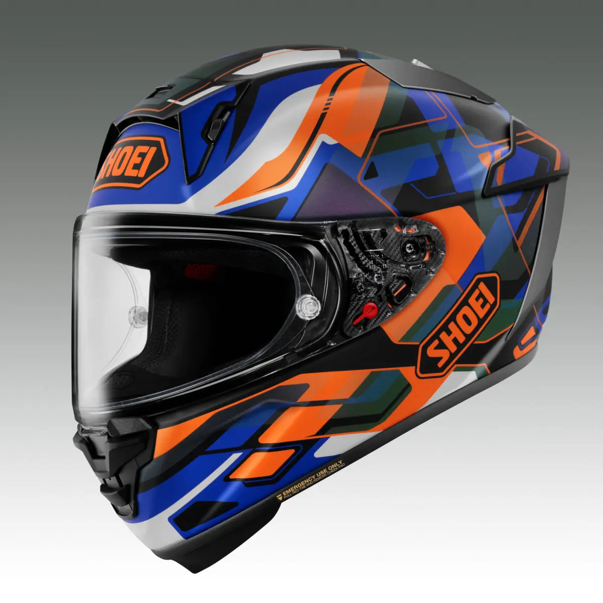 SHOEI フルフェイスヘルメット オレンジ/ブラック　ビーコム付き　サイズL SHOEI X-Fifteenに新グラフィック「VALION」登場 走りの頂点に新たな