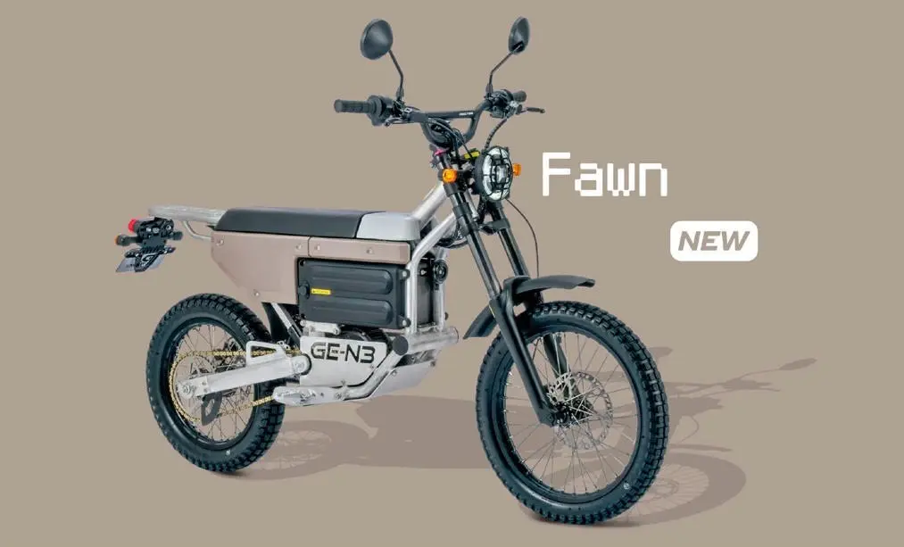 電動原付オフローダー「GE-N3」に新色登場 アイスグレー＆フォーン追加