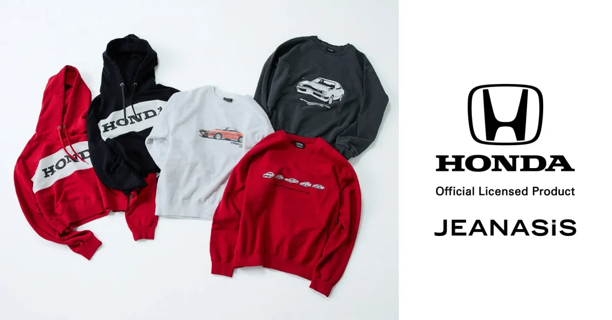 HONDAとJEANASISのコラボアパレルコレクション