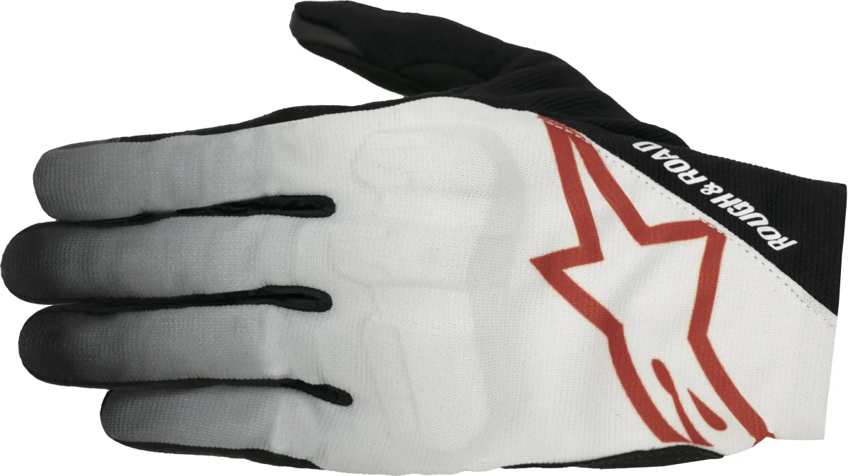 「alpinestars × ROUGH&ROAD シェルターグローブ Asia」：WHITE/GRAY