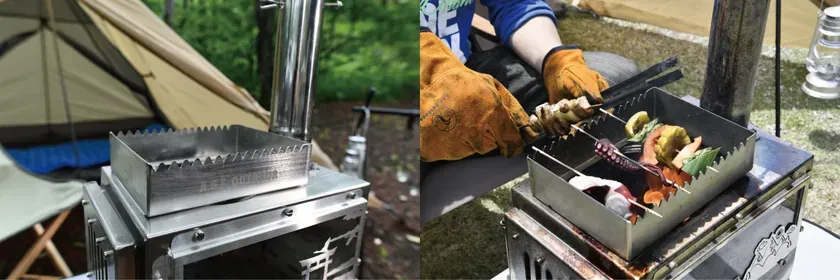 BBQや串焼きが楽しめるオプションパーツ