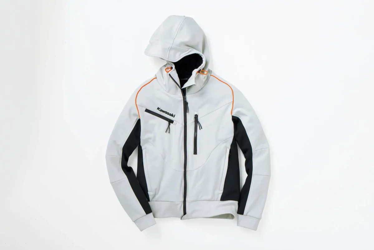 カワサキ ライディングトラックジャケット (白)
