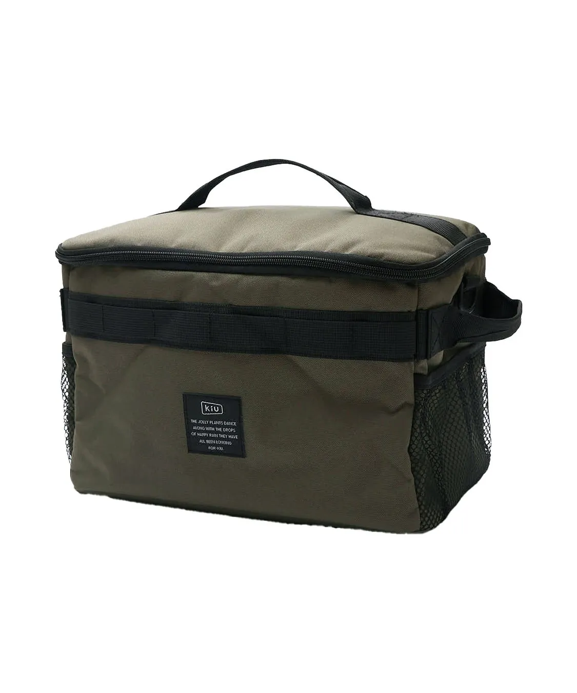 カーキ色のクーラーバッグ(フォールディングストレージボックスのイメージ)