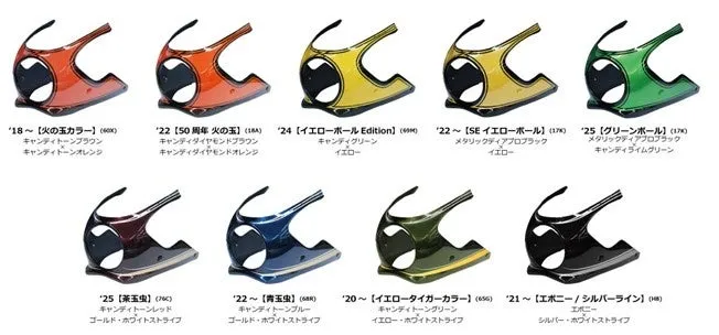 バイクのヘッドライトカバーの色見本