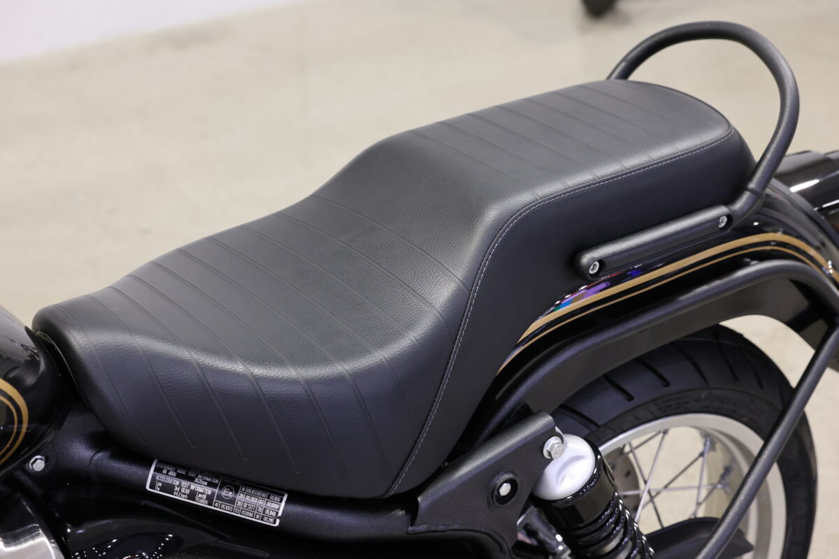 グラブバー付きの段付きダブルシート